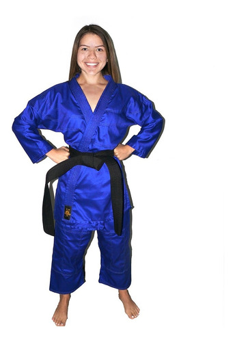 Uniforme De Judo Azul 10 Oz Banzai, Tallas 000 Al 9