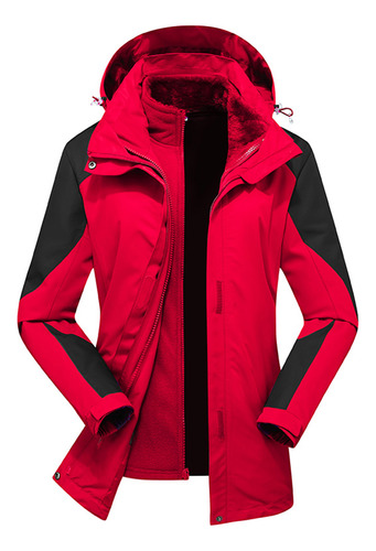 Gorra P Coat Para Mujer Desmontable Y Resistente Al Viento,