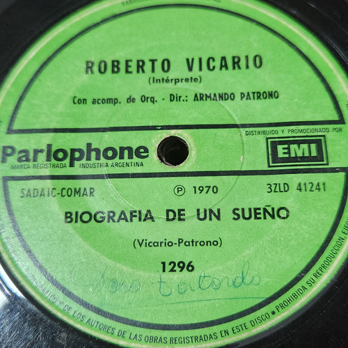 Simple Roberto Vicario Armando Patrono Parlophone C5