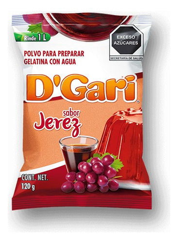 192 Sobres Gelatinas D'gari Sabores Surtidos Gari