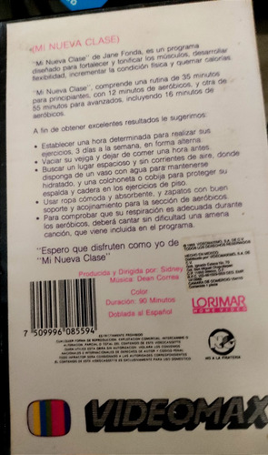 Peliculas, Cursos De Ejercicios Paq. 7 Pzas Vhs Remate