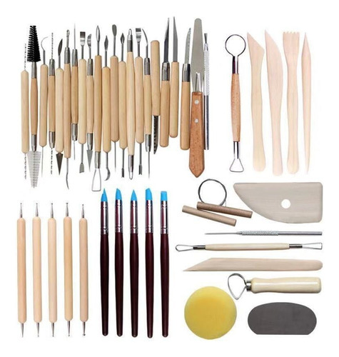 Kit Completo De Herramientas De Escultura De Arcilla De 56 P