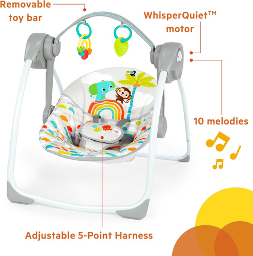 Bright Startful Paradise Portable Compact Automatic Baby Swi