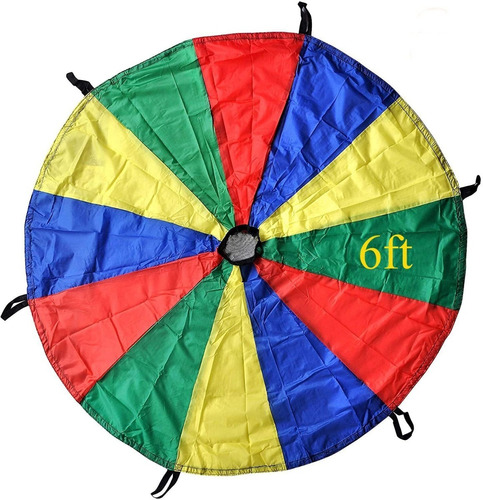 Gsi Kids Play Parachute 6 Pies Rainbow Parachute Toy Tent J