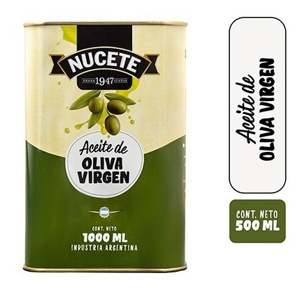 Imagen 2 de 2 de Aceite De Oliva Virgen Lata 1000 Ml