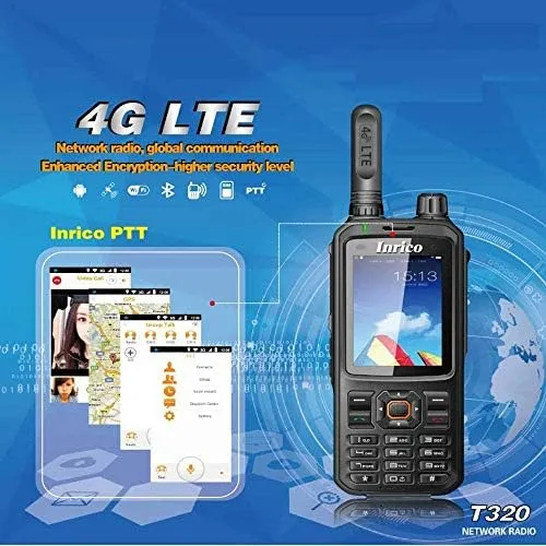 Inrico T320 4g Internet Radio Móvil Wifi Bluetooth Radio Gsm