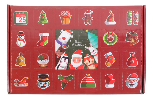 Caja Para Sorteos Con Compartimento Navideño, Caja Para Rifa