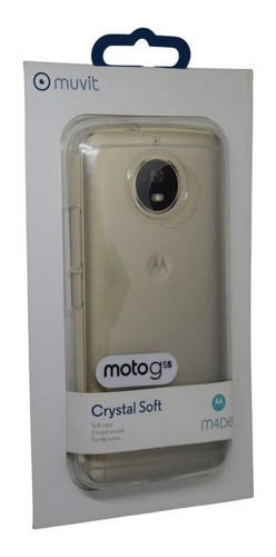 Funda P/ Moto G5s Crystal Skin Case Muvit M4de