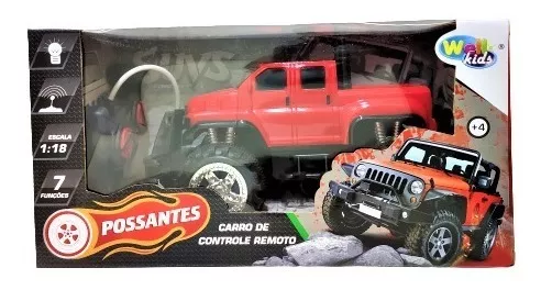 Carro De Controle Remoto Possante 7 Funções 1:18 Wellkids - Compre Agora -  Feira da Madrugada SP