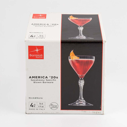 Copa Bormioli Rocco 9418 America Transparente 4 Pz