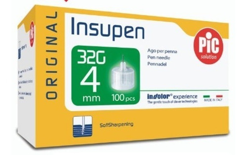 Agujas 4mm  Insupen 32g Para Lapiz De Insulina Envio Gratis 