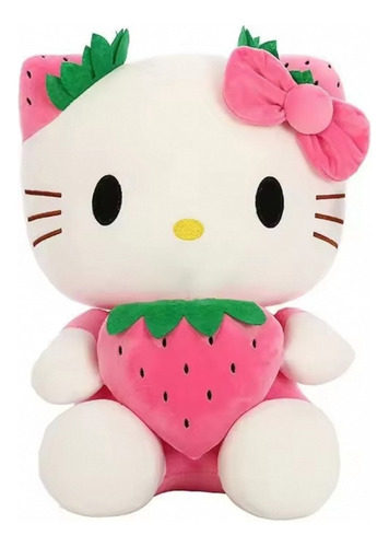 Peluche Sanrio Hello Kitty Con Fresa 22 Cm Felpa Suave 1 Pz