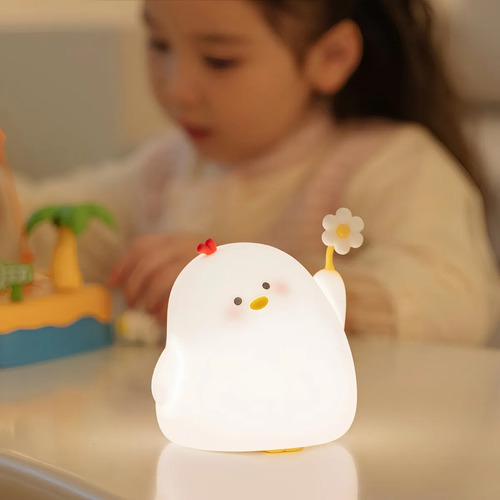 Luz Nocturna De Silicona Led Recargable De 2 Piezas