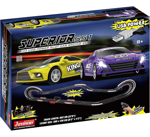 Joysway Superior 551 Usb Power Slot Car Racing Set