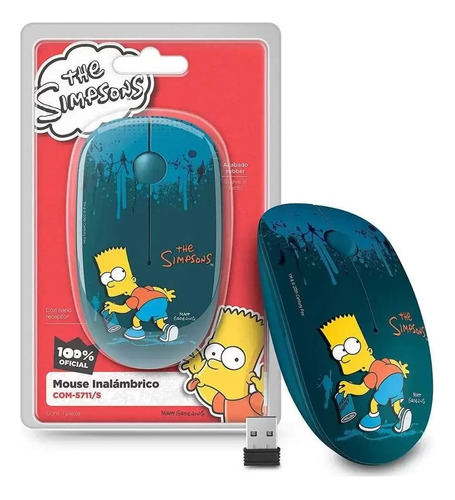 Mouse Inalambrico Raton Bluetooth Los Simpsons Homero Bart