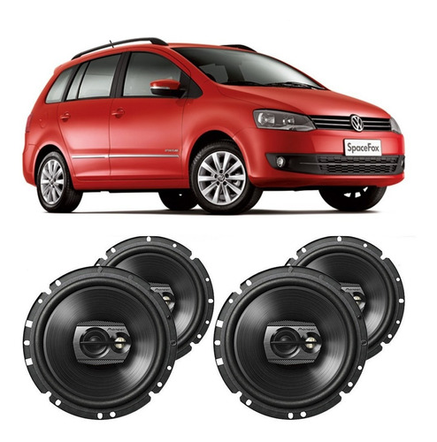 Alto Falante Vw Spacefox 2010 A 2013 Pioneer 200w Rms