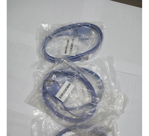 06 Cabos Console Adaptador Serial Db9 Femea X Rj45 Macho