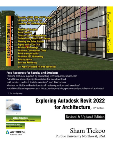 Libro: Exploring Autodesk Revit 2022 For Architecture, 18th 