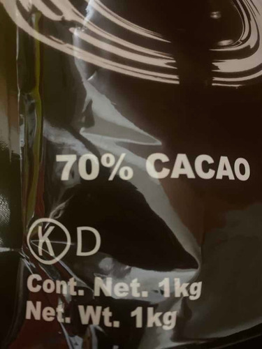 1 Kg Chocolate Amargo 70% Callebaut Sicao Reposteria Chef