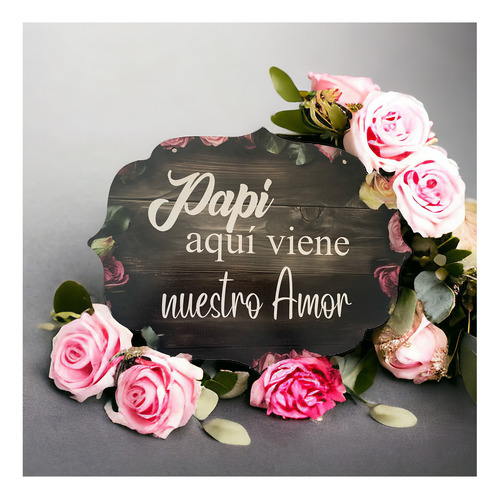 Letrero Cuadro Paje Boda Decoración 40x30cm P14 N2-5