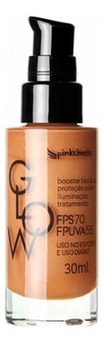 Protetor Solar Facial Fps 70 Pink Cheeks Glow 30ml Pure Gold