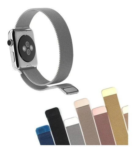 Correas Metálicas Apple Watch 44mm T500 W26 Smartwatch Reloj