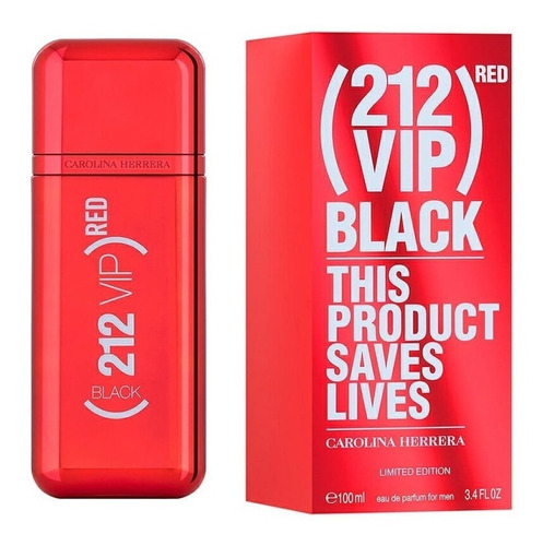 Perfume 212 Vip Black Red Hombre 100ml