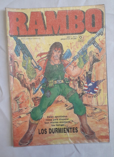 Historieta Comic Antiguo * Rambo * N° 3 Editorial Perfil