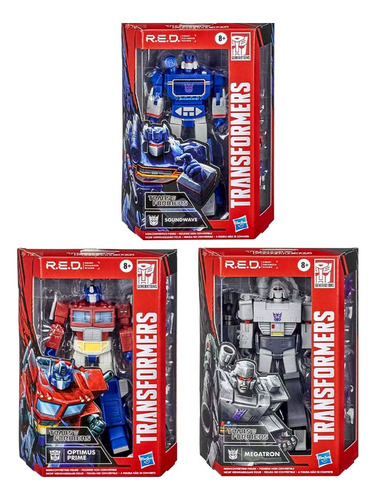 Pack Optimus, Megatron Y Soundwave - No Transformables -15cm