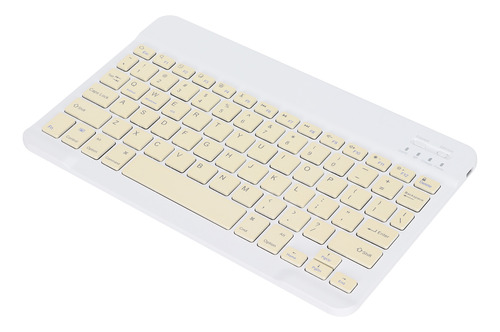 Teclado Inalámbrico Blanco De 10 Pulgadas, Ultradelgado, Ant