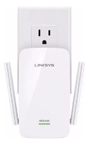 Repetidor Wireless Linksys Re6400 Dual Band  Giga Plug Pared