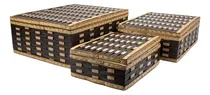 Comprar Kit Com 3 Maletas Caixa Organizadora Decorativa