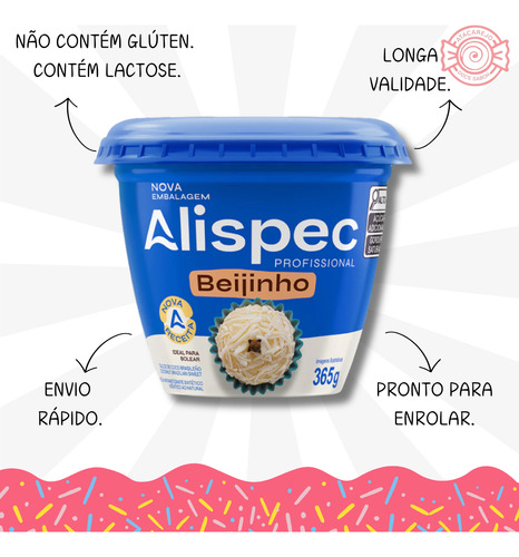 Beijinho Cremoso Recheio Pronto Para Bolos E Doces 3 Un 365g