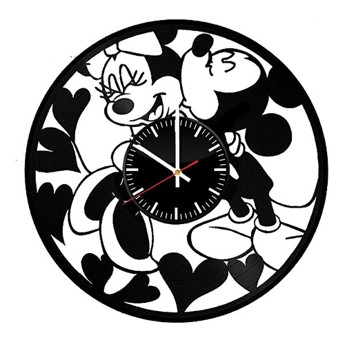 Reloj Corte Laser 1341 Mickey Mouse Mickey Y Minnie