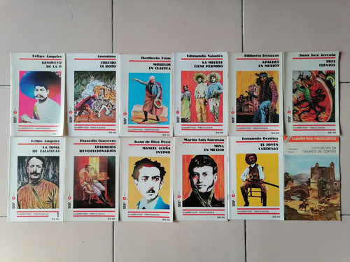 12 Libros Cuadernos Mexicanos (Usado)