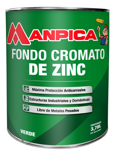 Fondo Cromato De Zinc Manpica (cuartico) 