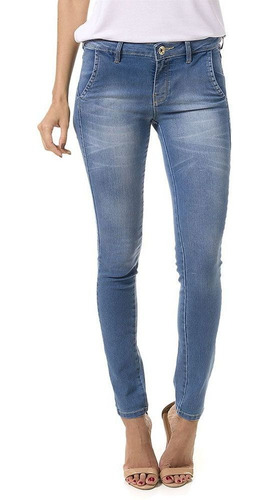 calça jeans bolso faca feminina