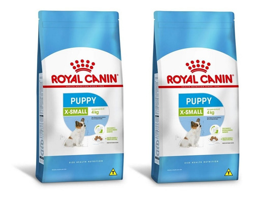 Kit 2 Unidades Ração X-small Puppy Filhotes 1kg Royal Canin