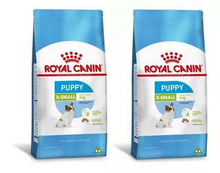 Kit 2 Unidades Ração X-small Puppy Filhotes 1kg Royal Canin