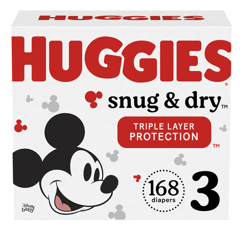 Huggies Paales Snug & Dry Para Beb, Talla 3 (16-28 Libras)