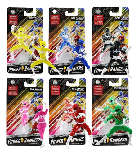 Power Rangers Figuras Coleccionables De 2.75 7 Cm Edición