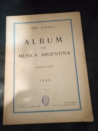 Partituras Para Piano Usadas-álbum De Música Argentina