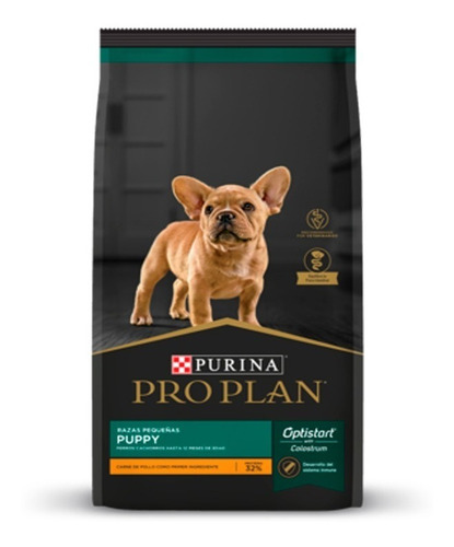Imagen 2 de 2 de Alimento Pro Plan OptiStart Puppy para perro cachorro de raza pequeña sabor pollo en bolsa de 7.5 kg