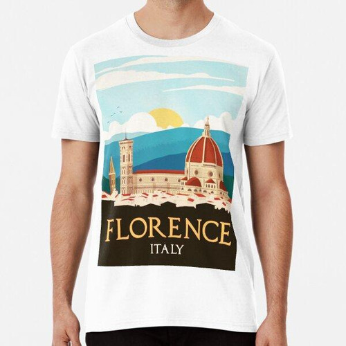 Remera Vintage Florence Italy Travel Poster - Cartel Italian
