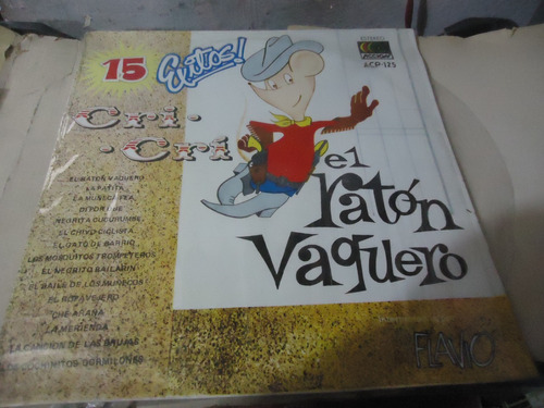 Cri Cri 15 Exitos El Raton Vaquero Lp