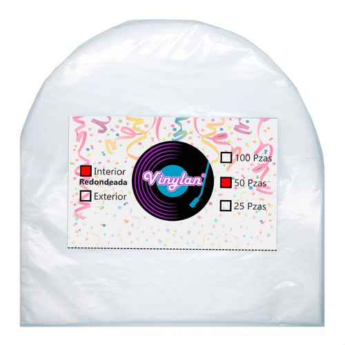 Imagen 7 de 12 de 50 Fundas Interiores Y 50 Fundas Exteriores Para Disco De 12