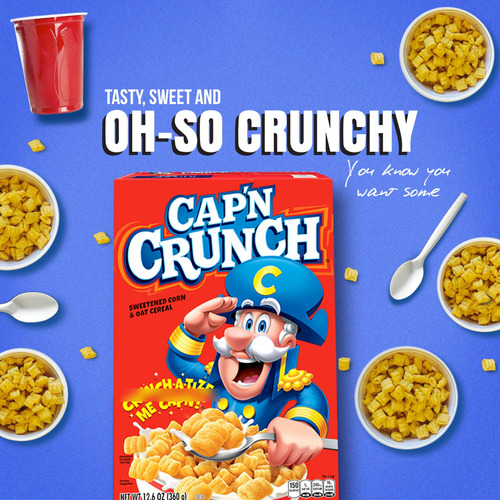 Cereales Cap N Crunch Mezcla Canela Y Bayas Paquete De 4