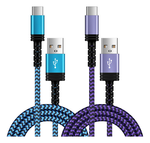 Cable De Carga Usb C De 3a De Carga Rápida, [2 Unidades, 6 P