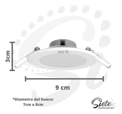 Pack X10 Spot Embutir Techo Panel Luz Led 4w 220v Blanco