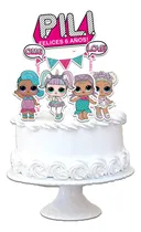 Comprar Cake Topper Pincho Personalizado Adorno Torta Lol Muñequitas